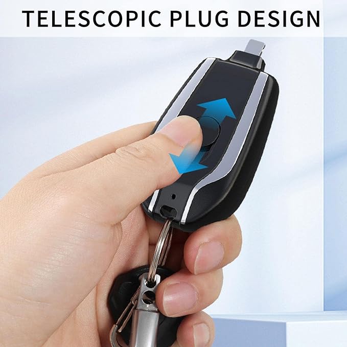 Power Pod Mini Keychain Power Bank – 1500mAh Emergency Charger