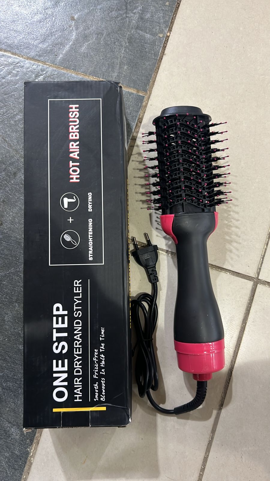 One Step Hot Air Brush 4-in-1 Hair Dryer – Hair Dryer, Straightener, Curler & Volumizer