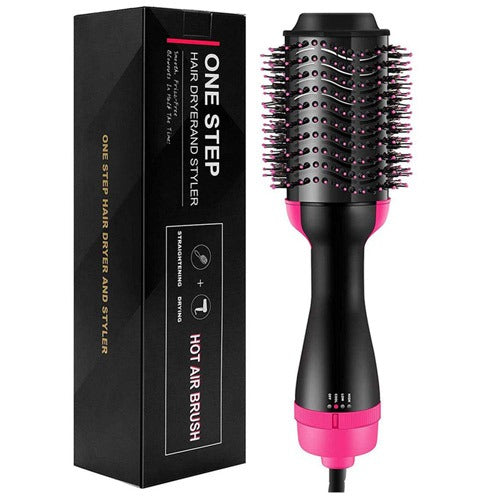 One Step Hot Air Brush 4-in-1 Hair Dryer – Hair Dryer, Straightener, Curler & Volumizer