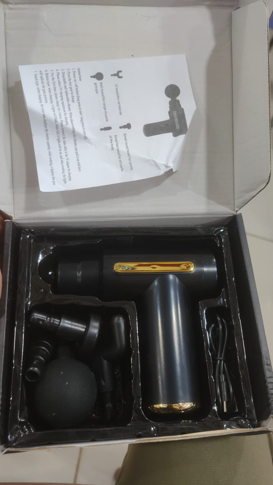 Portable Rechargeable Deep Tissue Massage Gun