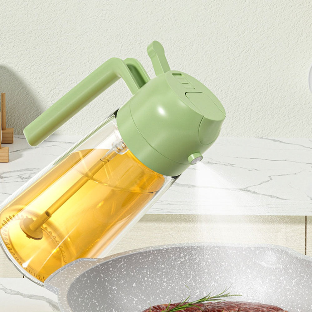 2-in-1 Oil Sprayer Bottle for Kitchen – Spray & Pour Cooking Oil Dispenser