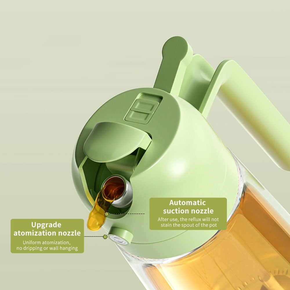 2-in-1 Oil Sprayer Bottle for Kitchen – Spray & Pour Cooking Oil Dispenser
