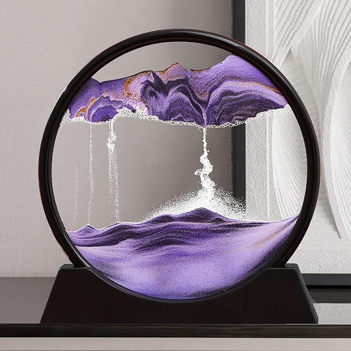3D Moving Sand Art Lamp – Dynamic Flowing Sand Painting Desk Decor