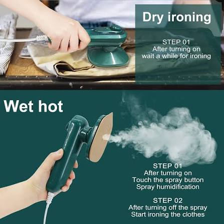Portable Steam Iron – Travel Iron with Steam & Spray Function