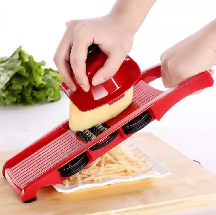 10-in-1 Mandoline Slicer Vegetable Cutter – Stainless Steel Blade Kitchen Tool