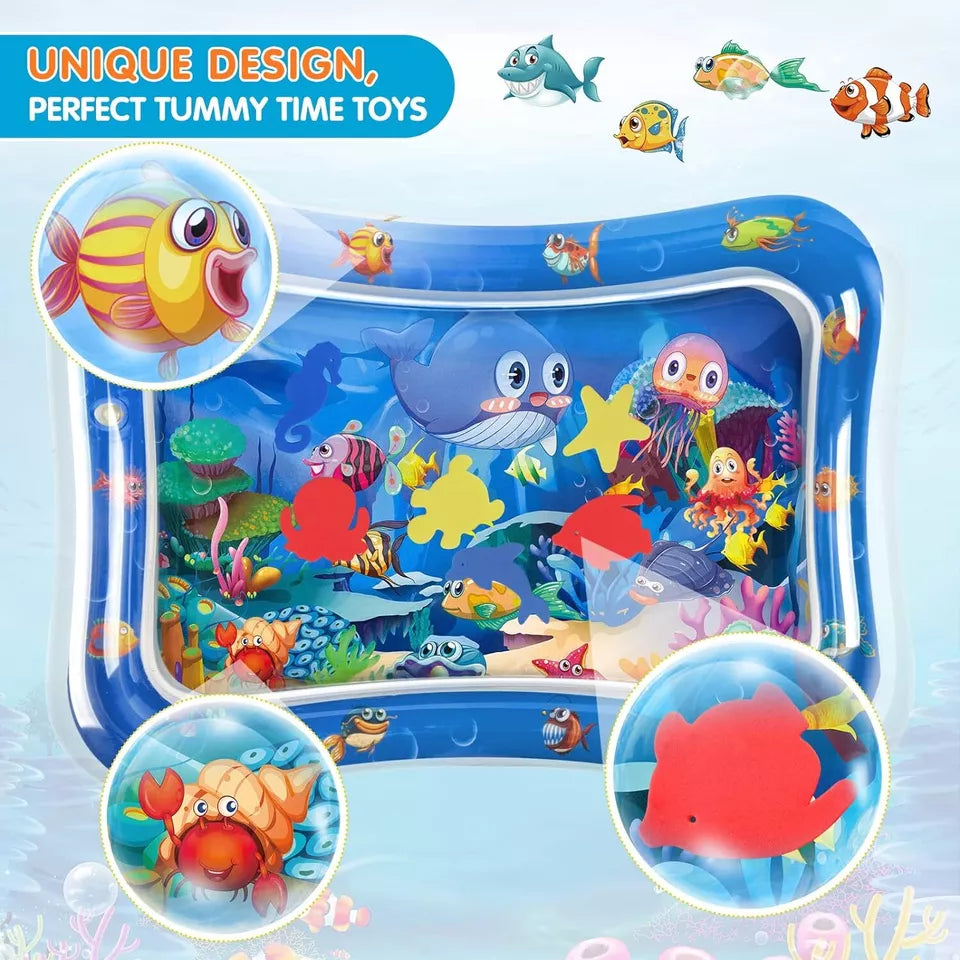 Inflatable Tummy Time Water Mat for Kids – Baby Sensory Play & Activity Mat