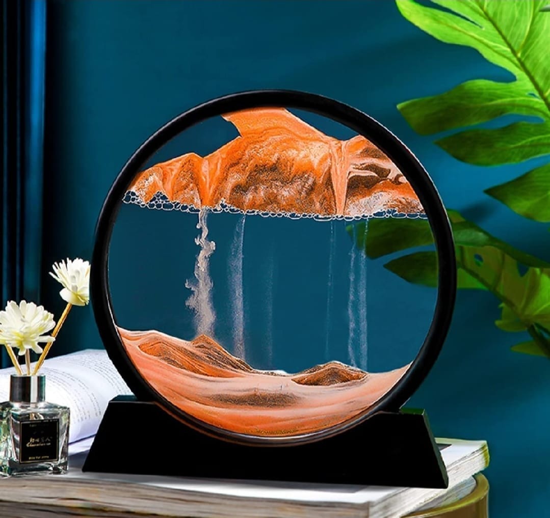 3D Moving Sand Art Lamp – Dynamic Flowing Sand Painting Desk Decor