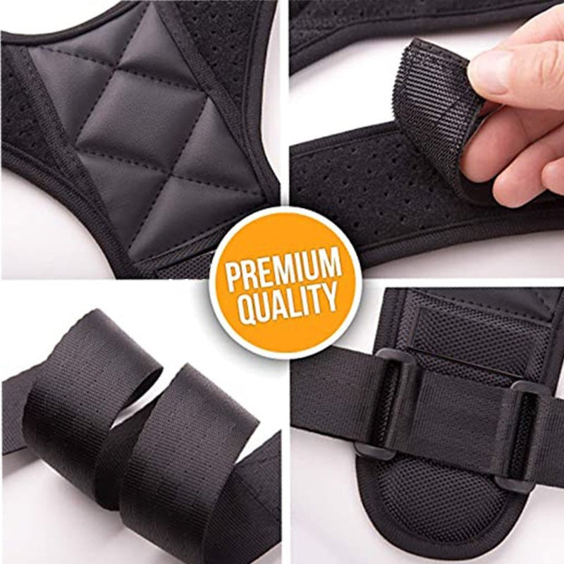 Adjustable Back Support Belt – Breathable Posture Corrector & Spine Support Brace