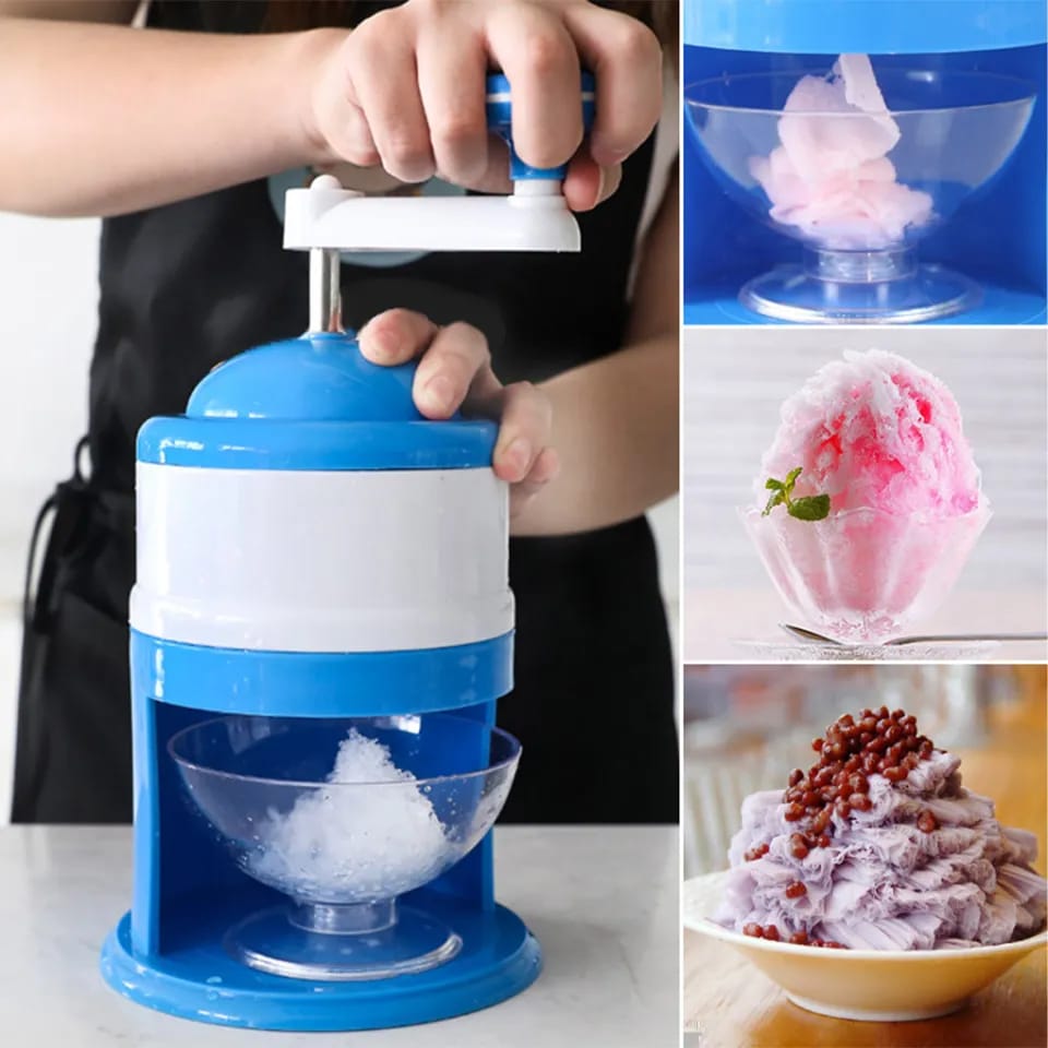 Manual Ice Crusher & Shaver Machine – Gola Ganda Snow Cone Maker