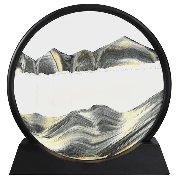 3D Moving Sand Art Lamp – Dynamic Flowing Sand Painting Desk Decor