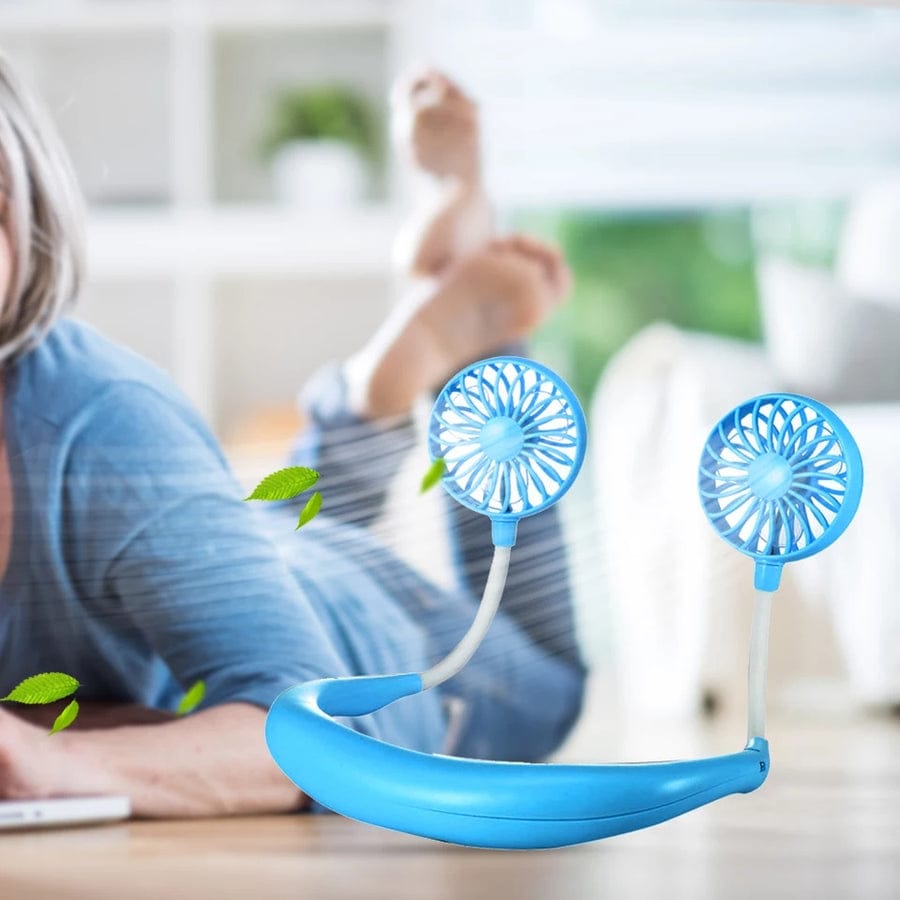 7-Wing Neck Fan – Rechargeable Portable Personal Cooling Fan