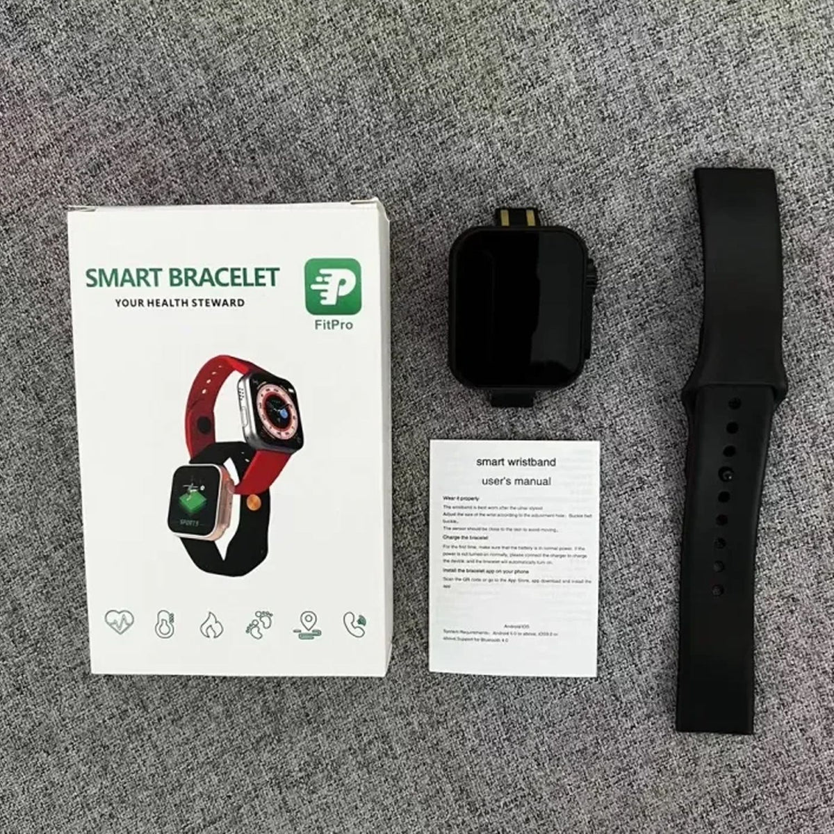 D20 Ultra Smart Watch – Fitness Tracker with Heart Rate & Blood Pressure Monitoring